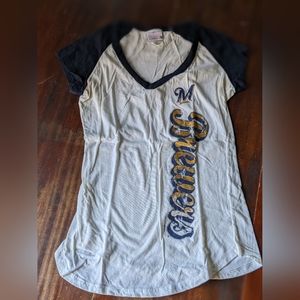 Milwaukee Brewers MLB Baseball Tee sz M